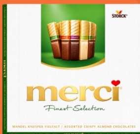 Ciocolată Merci asortată 250 g